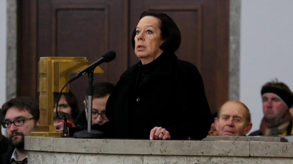 Yvonne Přenosilová pronesla smuteční řeč